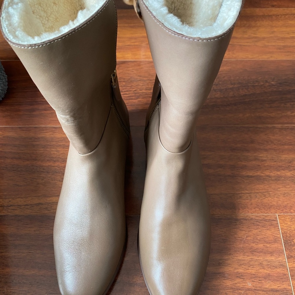 Kate Spade Saturday Brown Real Fur Booties - Picture 4 of 6